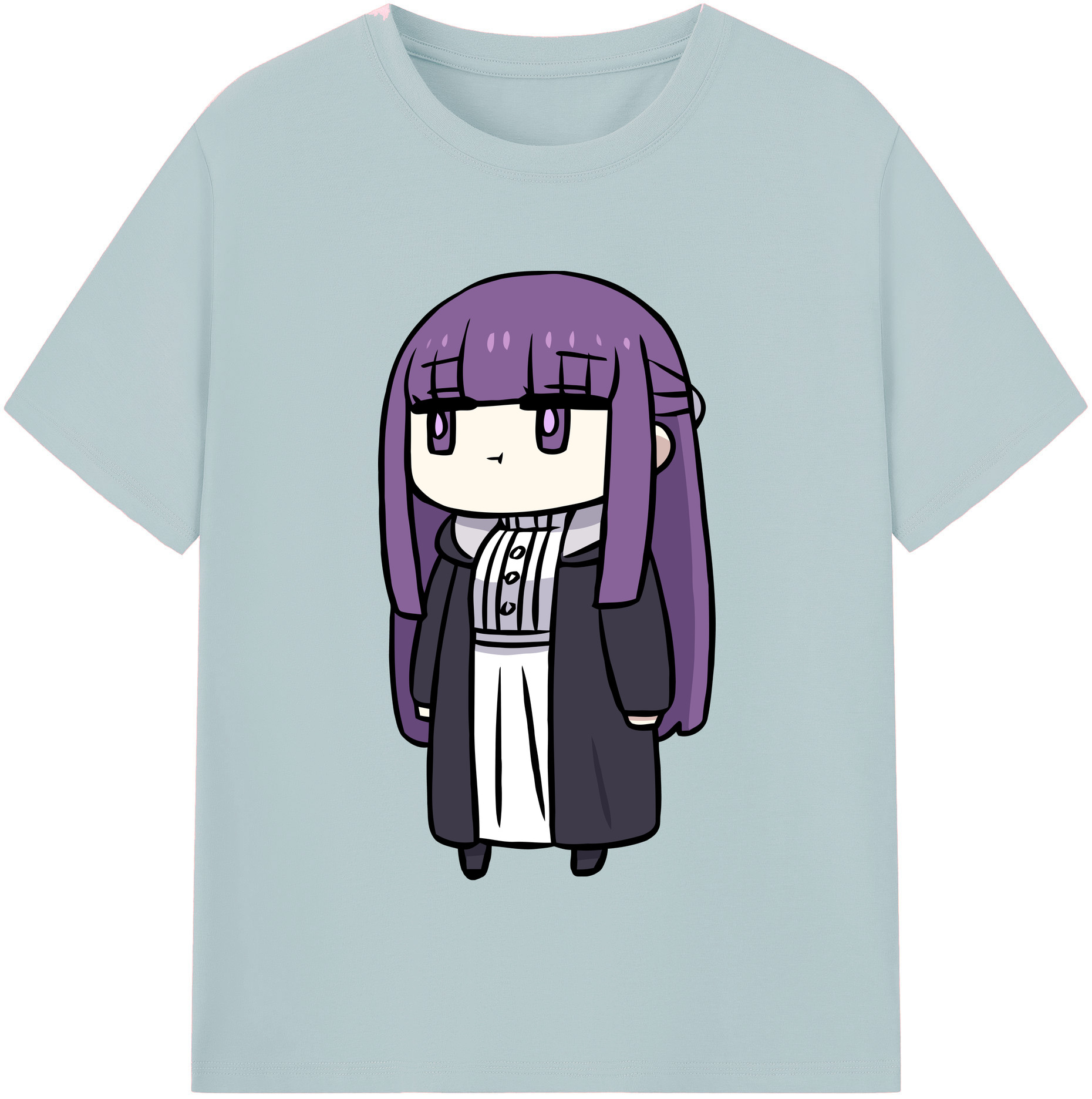 （画像用） 葬送のフリーレン Frieren 綿100％半袖Tシャツ（フロントプリント）